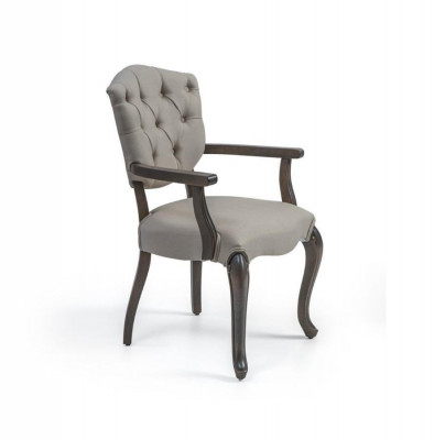 Dining room designer Chesterfield chair wood luxury style modern upholstered chair new