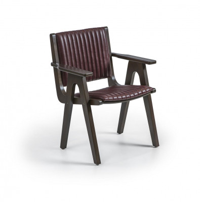 Furniture Dining Room Design Chair with Armrests Wood Chair Upholstered Seat New