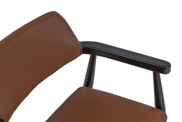 Design armchair dining room black furniture wooden chair new seat