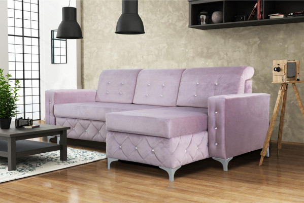 Corner sofa velvet couch sleeper sofa luxury furniture living landscape sofa L-shape upholstery new