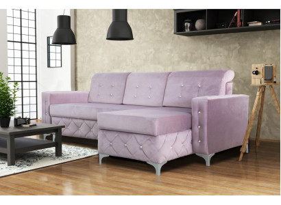 Corner sofa velvet couch sleeper sofa luxury furniture living landscape sofa L-shape upholstery new