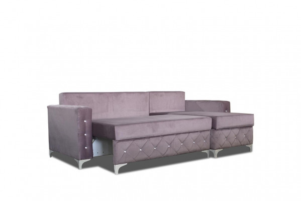 Corner sofa velvet couch sleeper sofa luxury furniture living landscape sofa L-shape upholstery new