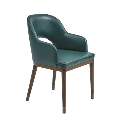 Luxury chair with armrests designer dining room new modern furniture upholstered seat