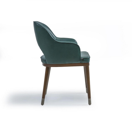 Luxury chair with armrests designer dining room new modern furniture upholstered seat