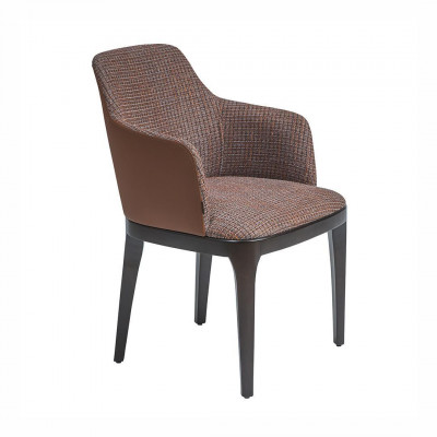 Design lounge chair with armrests, dining upholstered chairs new
