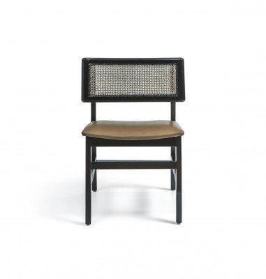 Dining room chair black wood chair new furniture upholstered seat design modern