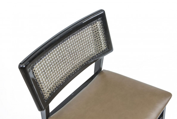 Dining room chair black wood chair new furniture upholstered seat design modern