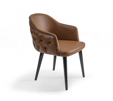Chesterfield chair with armrests designer dining room modern furniture