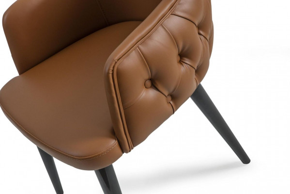 Chesterfield chair with armrests designer dining room modern furniture