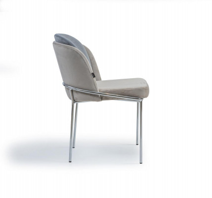 Designer chair luxury gray chairs new furniture dining room upholstery interior