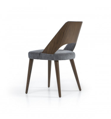 Dining room chair grey upholstered fabric new luxury seat chair interior design