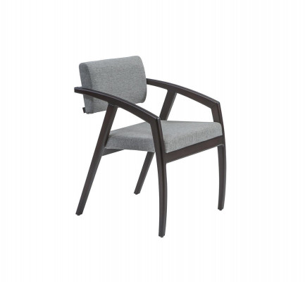 Chair with armrests upholstered seat dining room wood design luxury style new