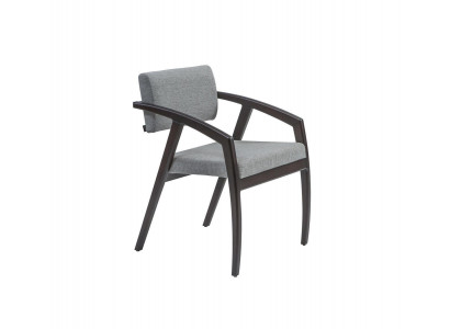 Chair with armrests upholstered seat dining room wood design luxury style new
