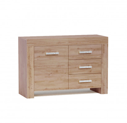 Living room wall unit set group ensemble display cabinet chest of drawers 4-piece wooden furniture shelf