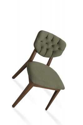 Chesterfield dining chair padded chairs luxury furniture upholstered seat