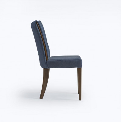 Modern chair blue furniture designer decor luxury dining room upholstered seat