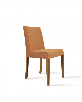Luxury furniture modern chair brown new wooden chair design dining room