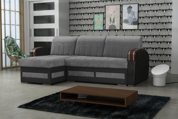 Luxury Textile Corner Sofa L-shape Upholstered Furniture New Sofa Seating Furniture Living Landscape