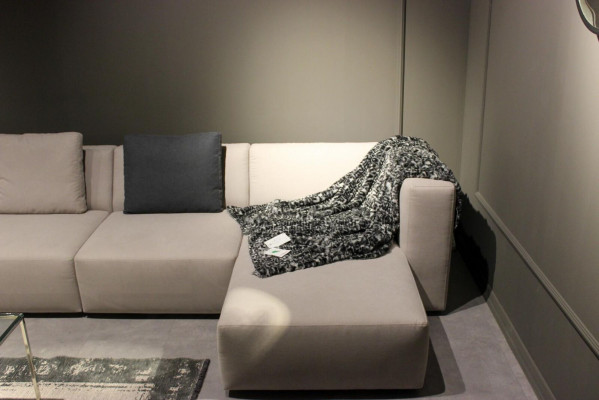 U-shaped modern corner sofa with coffee table upholstered couch living room furniture