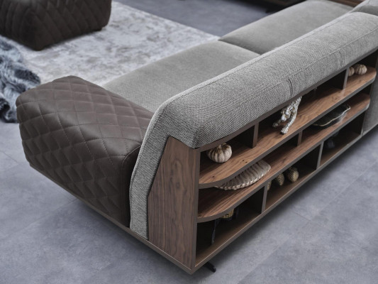 Modern sofa set 3-piece 2x sofa three-seater armchair upholstered furniture living room