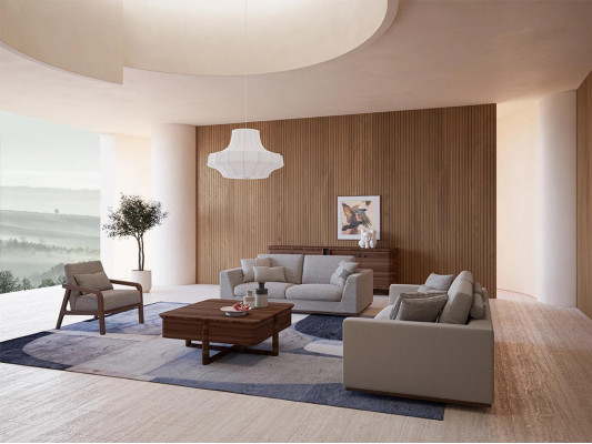Living room grey sofa set 2x sofas two-seater design armchair luxury furnishings