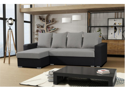Sofa L-shape sofas gray couch corner textile living room couches sofa bed box