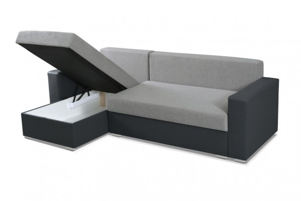 Sofa L-shape sofas gray couch corner textile living room couches sofa bed box