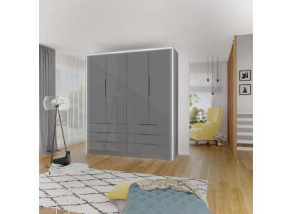 Multi-purpose Shelves 207cm Closet Shelf Storage Wardrobe Coat Rack New