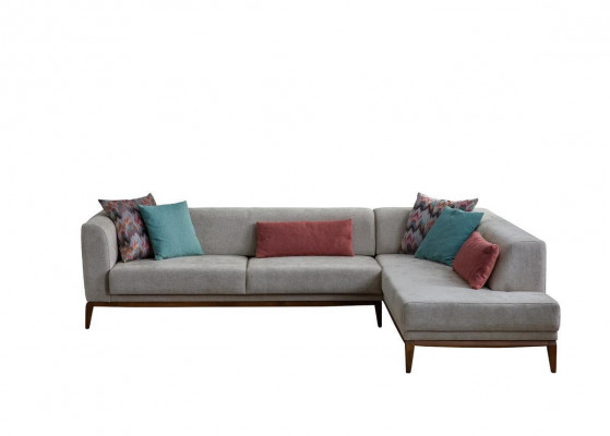 Gray L-shaped corner sofa living area living room couches luxury sofas