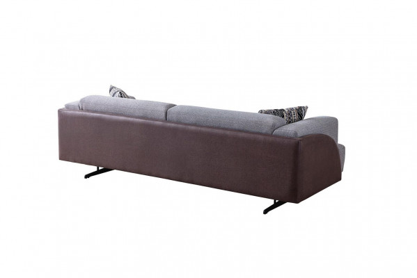 Gray living room 3-seater luxurious three-seater sofa upholstered couches