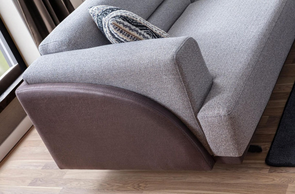 Gray living room 3-seater luxurious three-seater sofa upholstered couches