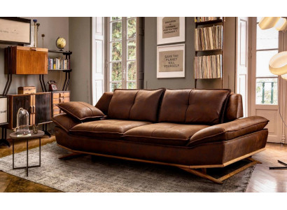 Modern brown color 3-seater sofa comfort and style combined in one ensemble.