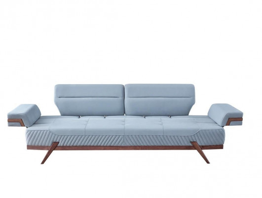 Modern sofas designer blue 3-seater upholstered sofas leather couches new