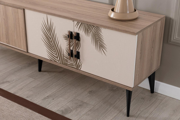 Modern living room set TV cabinet luxurious coffee table wood furniture