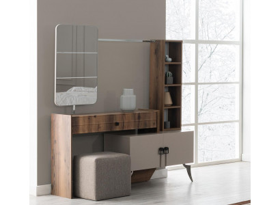 Modern bedroom wooden dressing table with mirror designer luxury furniture