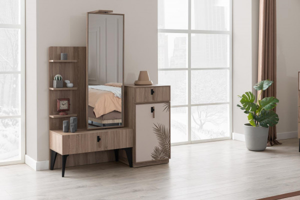 Bedroom luxury modern dresser with mirror modern furniture wood new