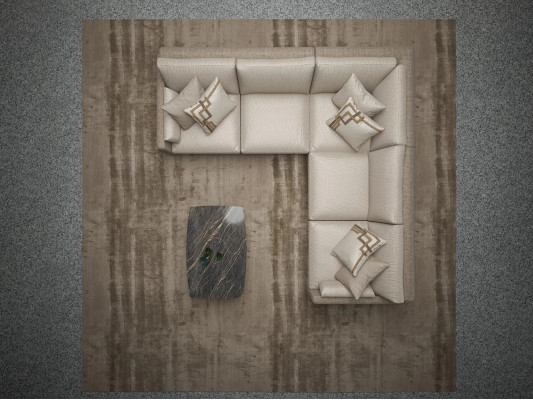 Living room suite corner sofa couch L-shape upholstery seating luxury coffee table
