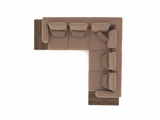 Living room designer furniture luxury suite corner sofa L-shape furnishing coffee table