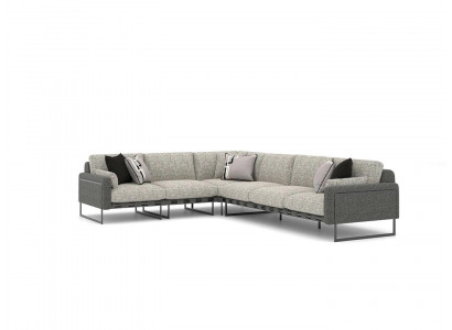 Design corner sofa modern living room couch textile upholstery sofas new set