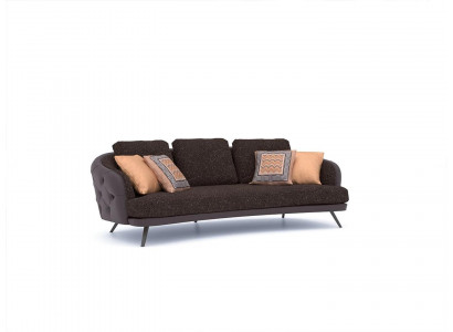 Three-seater sofa upholstered furniture Chesterfield living room luxury furnishing