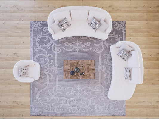 White Upholstered Living Room Set 4-piece Modern 2x Three-Seater Sofa Design Armchair