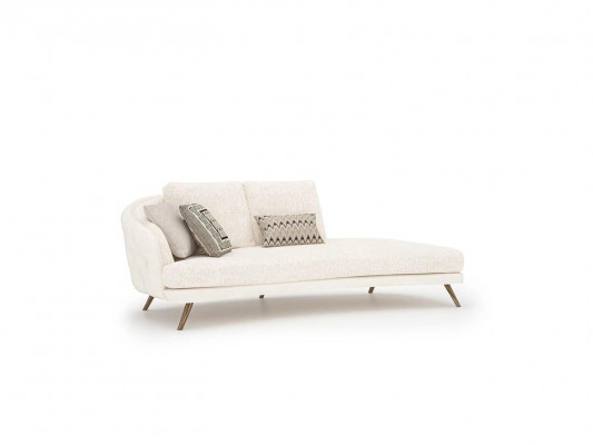 White Upholstered Living Room Set 4-piece Modern 2x Three-Seater Sofa Design Armchair