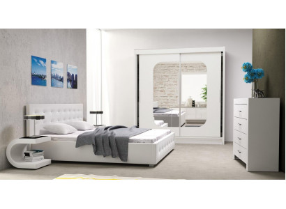 Bed Pillow Design Luxury Double Beds White 160x200cm Bedroom Leather Hotel