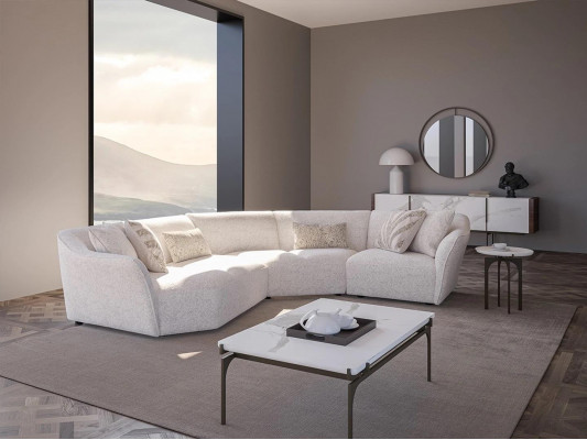 U-shape sofa couch upholstery suite living room design corner sofa new coffee table