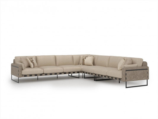 Living room corner sofa L-shape set luxury upholstery seating furniture upholstery furniture