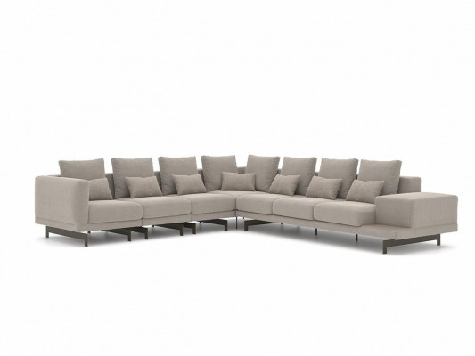 Luxury living room furniture corner sofa L-shape upholstered furniture sofa couch