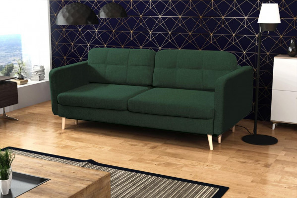 Luxury sofa bed designer sofa 3-seater furniture upholstery fabric blue sofa corner