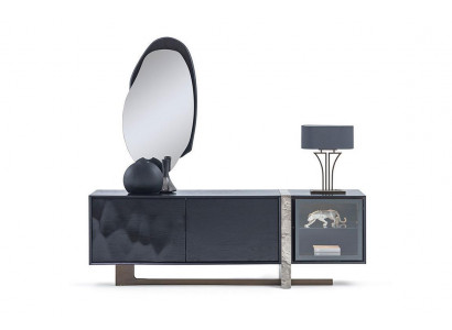 Sideboard Buffet Mirror Dining Room Living Room Modern Design 2-piece Set