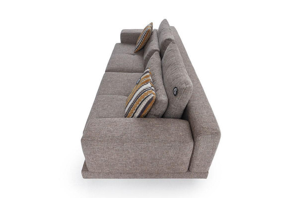 3-seater modern style designer living room fabric sofa with cushion back cushions