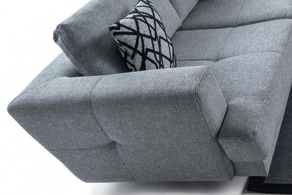 Living Room Design 3-Seater Gray Sofa Modern Luxury Fabric Sofa Exclusive
